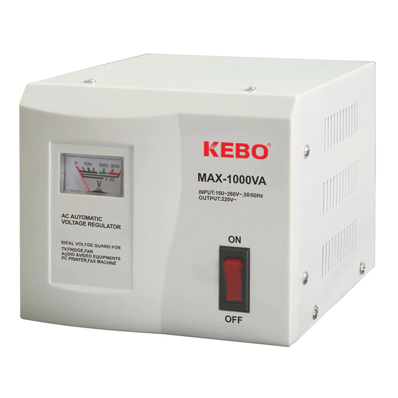 Classical Type Meter Display 220V Voltage Stabiliser MAX series with Dual Output Socket