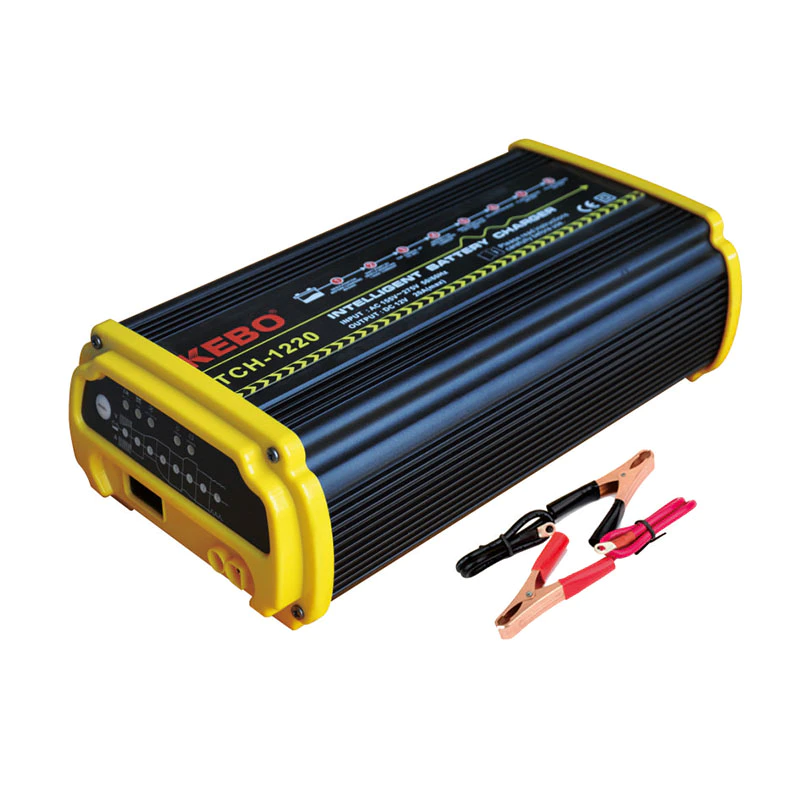 8-Steps High Frequency Intelligent Battery Charger TCH series with 12V/24V