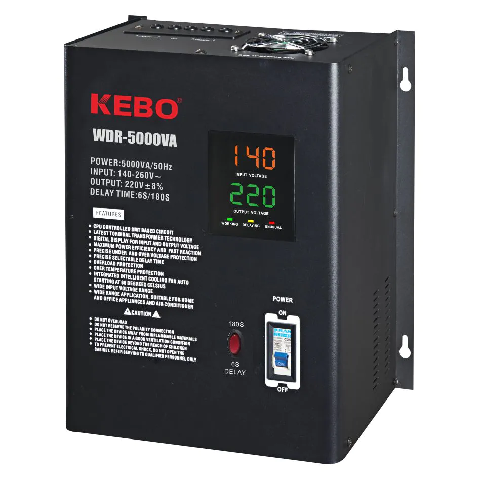 Full Metal Wall Mounted Automatic Voltage Regulator WDR 0.5K-10KVA series with CE Certificate
